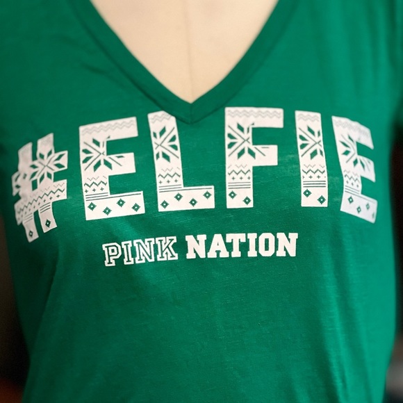 #ELFIE T Shirt By Pink Nation Short Sleeve Green Size Small NWOT - Picture 3 of 4